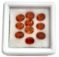Lot 10x Kyanites oranges 5x4 mm - Valeur 130.- Fr