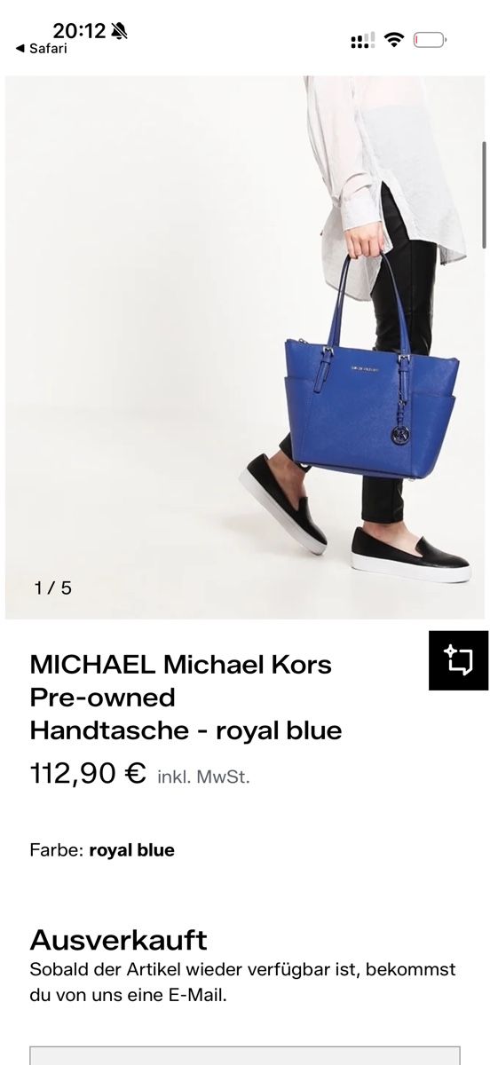 Michael Kors Borse da donna: MICHAEL Michael Kors Handtasche royal blue One Size – Nuovo (secondo la descrizione) da Rorschacherberg venduto da pol_2pw7