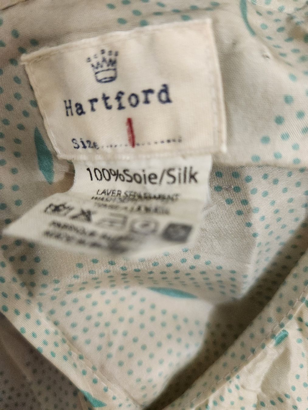 Hartford Kleider: Robe Hartford 100% soie T U imprimée  – Gebraucht aus Niedergösgen von Eva2410 3
