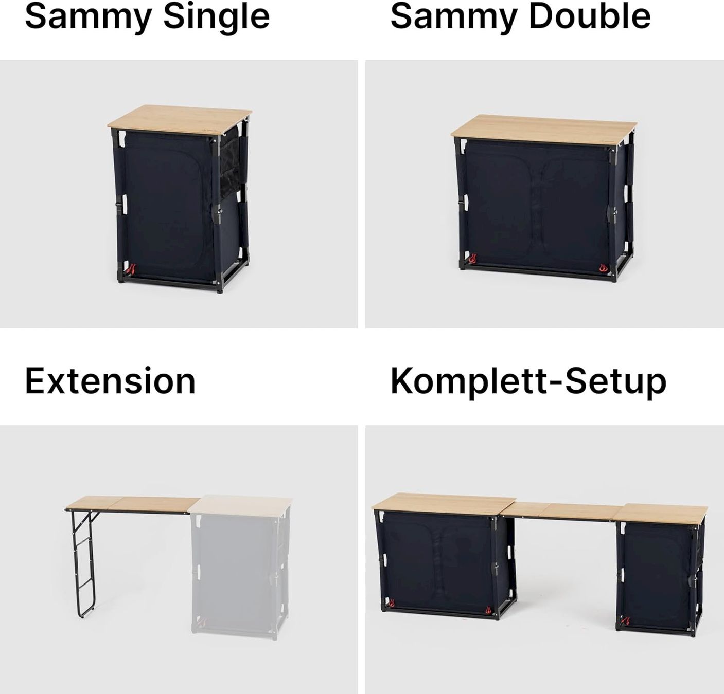Mobili da campeggio: qeedo Quick Sammy mobiler CampingSchrank – Nuovo e nell'imballaggio originale da Bottighofen venduto da zaap 8