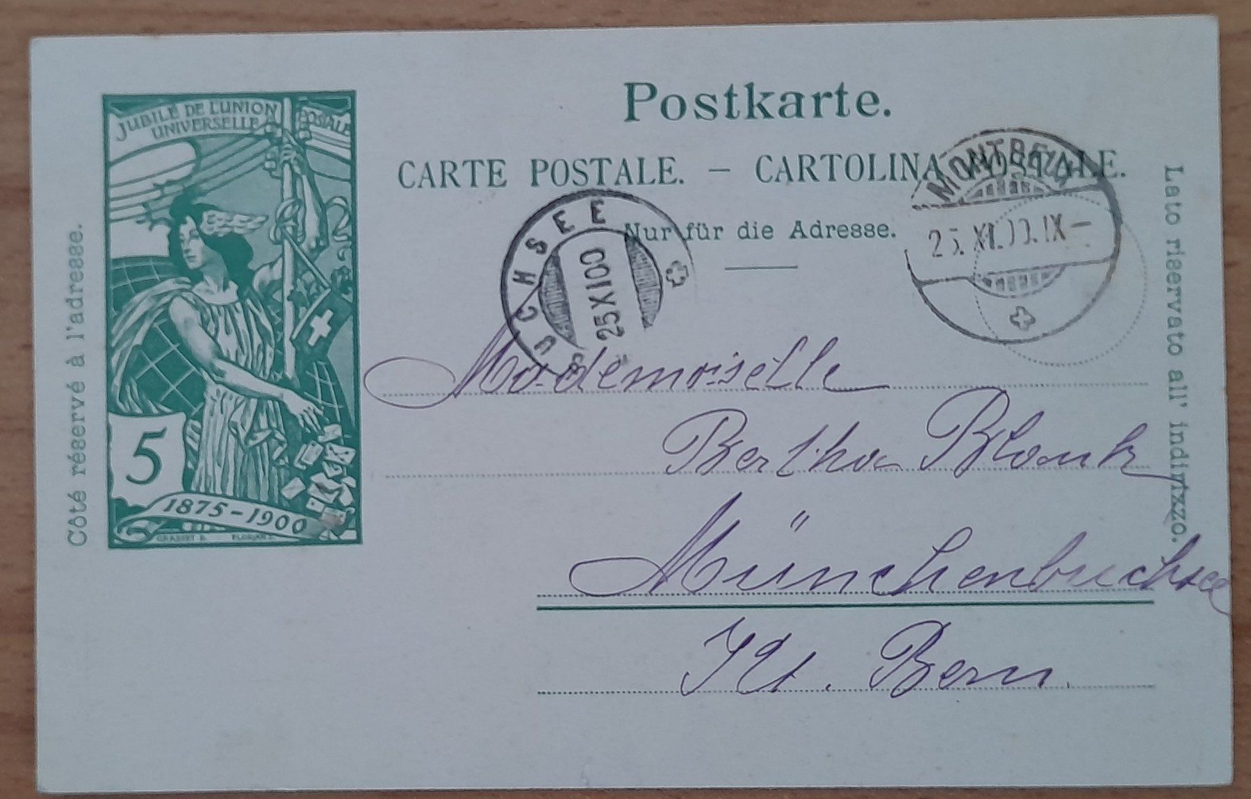 Cartoline postali: Postkarten alt 4x SCHWEIZ – Usato da Muttenz venduto da Hotschahi 2