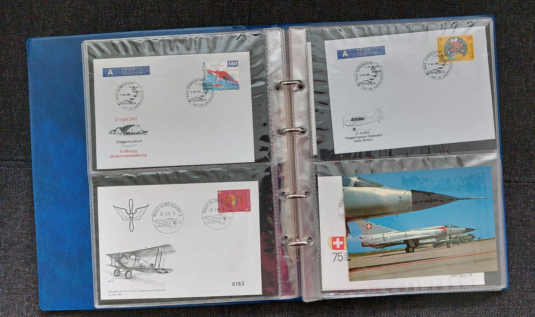 Tutti i francobolli: Div.Couverts u. Postkarten Fliegertruppen/Swissair – Usato da Brütten venduto da Tempest4 5