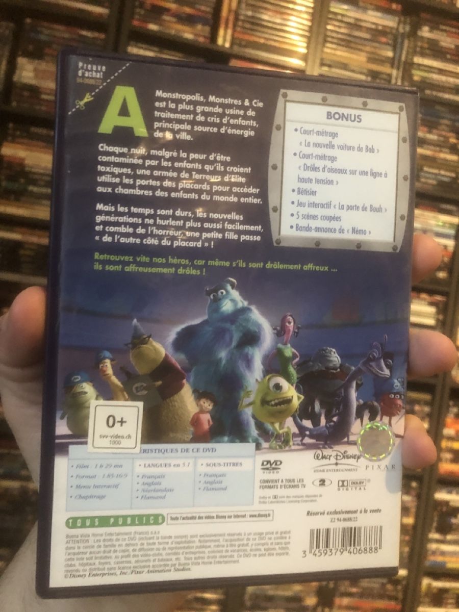 Tutti i DVDs: Monstres & Cie - dvd – Usato da Lausanne venduto da fransadpop 1