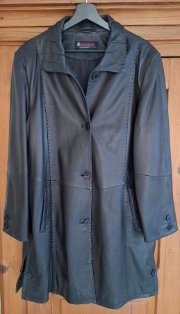 Leder (Nappa) Mantel / Jacke Damen Gr. 42