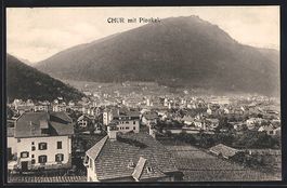 AK Chur, Ortsansicht mit Pizokel, 1914