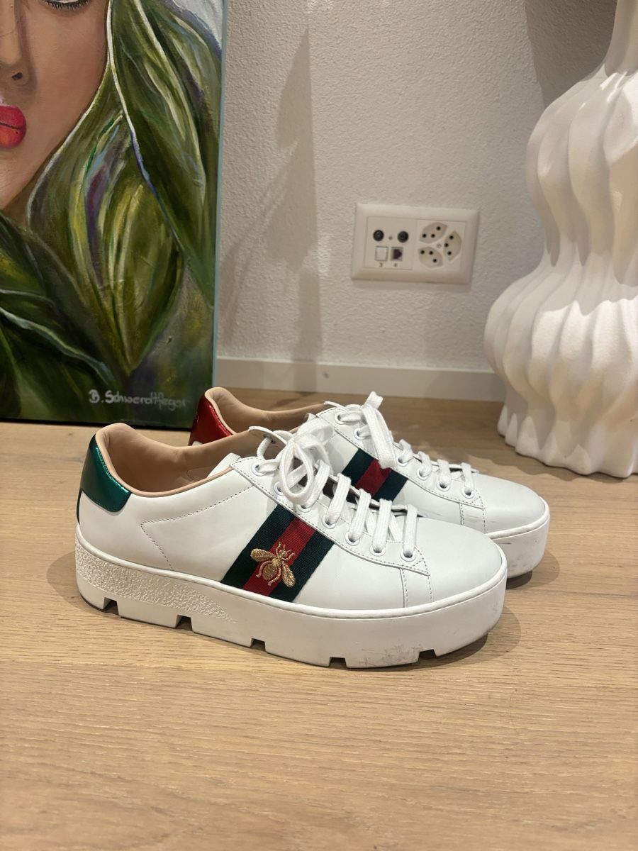 Gucci Damenschuhe: Gucci Leder Sneaker 39 – Neu (gemäss Beschreibung) aus lenzburg von Micky30