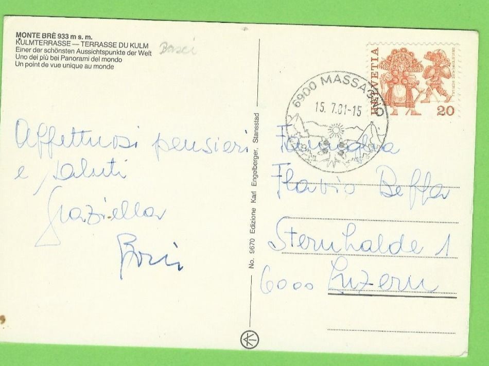 Cartoline postali: Monte Bré – Usato da Zürich venduto da t24_de 1