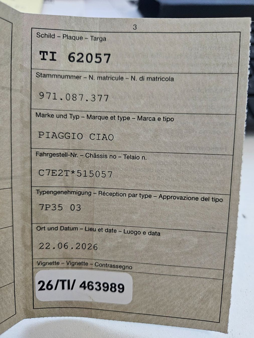 Piaggio Cyclomoteurs: Piaggio Ciao – D'occasion à Giubiasco par cattaneo 9