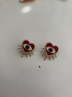Unique Heart Eye Earrings - Perfect for Summer Fun! 💖