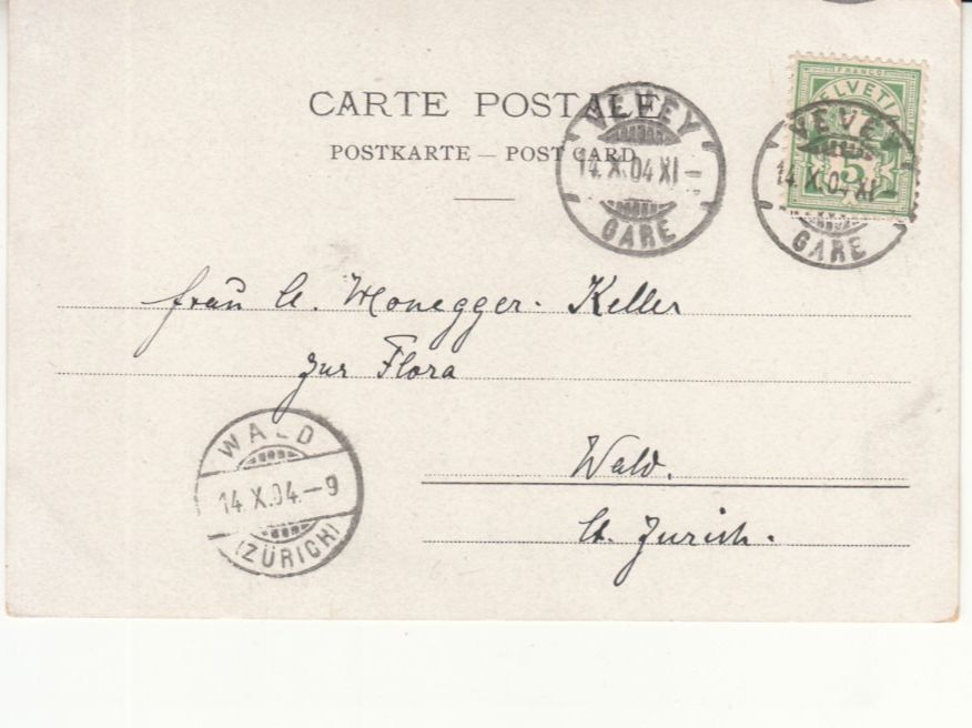 Cartoline postali: Vevey 1904 – Usato da Bürglen TG venduto da StampGraf 1