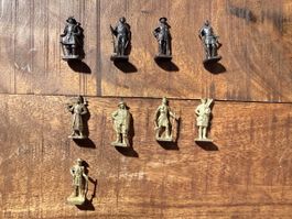 9x Vintage Ferrero Ü-Ei SCAME Metallfiguren
