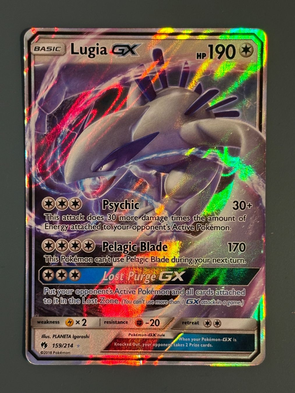 Pokémon Carte collezionabili: Lugia GX (LOT 159) - ENG – Usato da Seewen SZ venduto da Pokeace93
