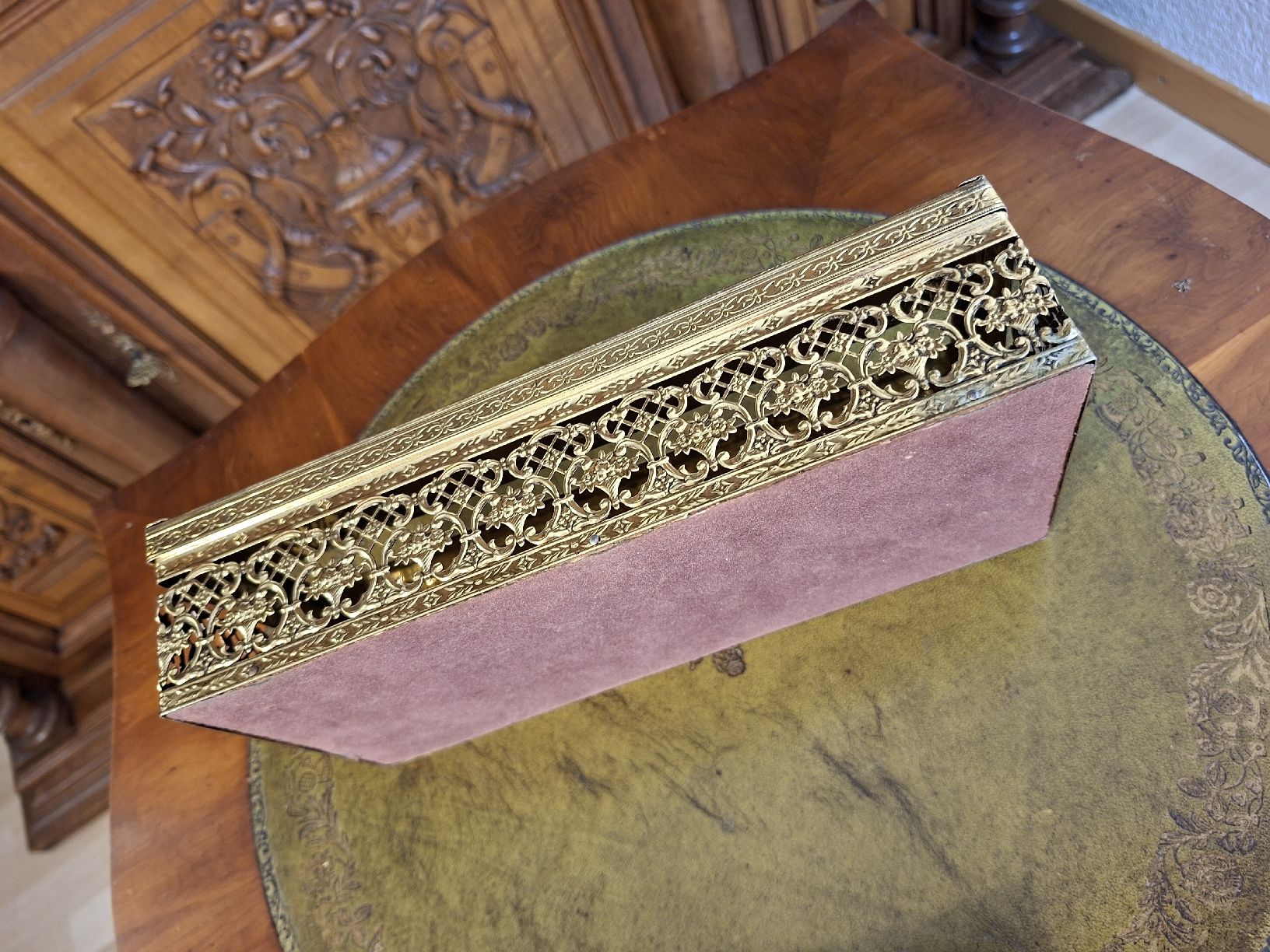 Tutte le decorazioni:  Messing Serviettenbox / Taschentuchbox Klassische – Usato da Steffisburg venduto da ZeitReise_ 2