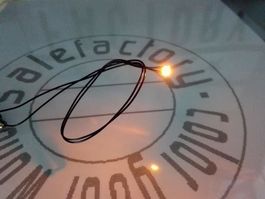 LED SMD 1206, gelb, verkabelt 12V