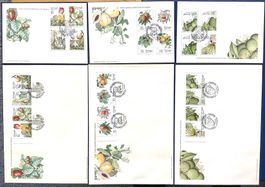 1990-91-92 FDC + MH Madeira Portugal Subtropische Fruchten