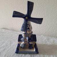 Versand möglich.  Vintage Delft Windmühle