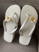 Havaianas Fashions Flip-Flops Weiss mit Blumen Gr. 39/40 Som