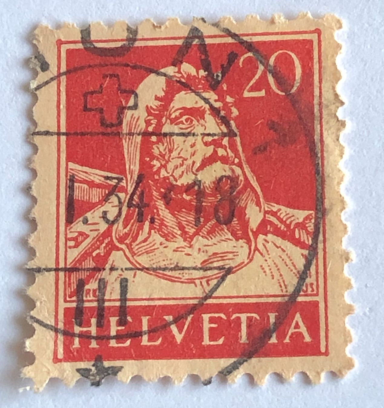Tutti i francobolli: Tellbrustbild Nr.174 gestempel    – Usato da Aarau venduto da Billa007
