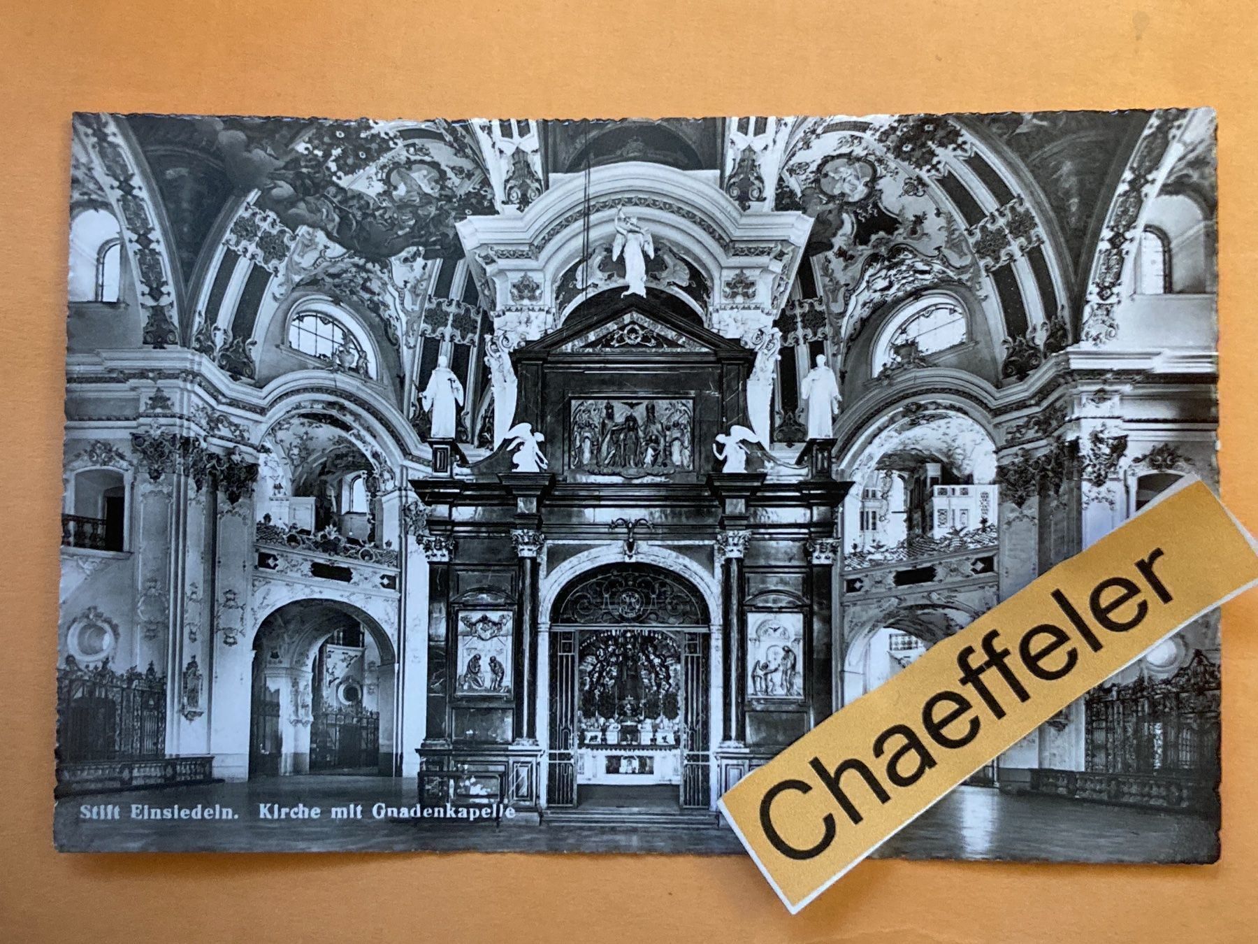 Cartes postales: 1953 Stift Einsiedeln. Kirche mit Gnaden - – D'occasion à Zürich par Chaeffeler