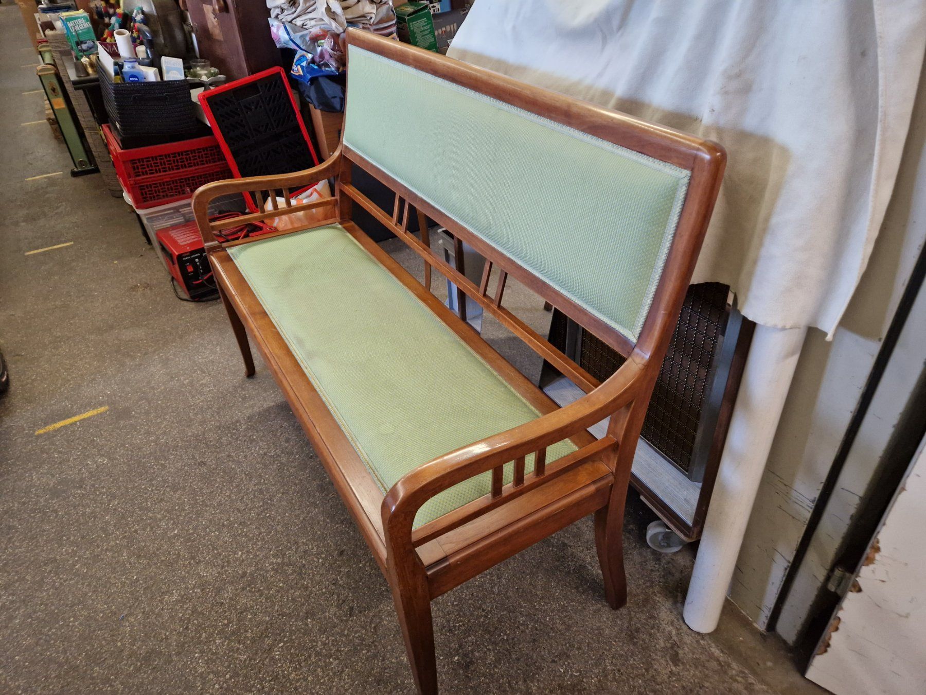 Panchine: Antike Biedermeier Sitzbank Nussbaum – Usato da Wädenswil venduto da verebe 1