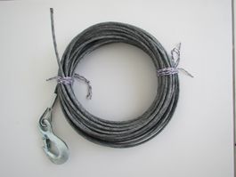 DRAHTSEIL MIT SICHERHEITS HAKEN 21 METER