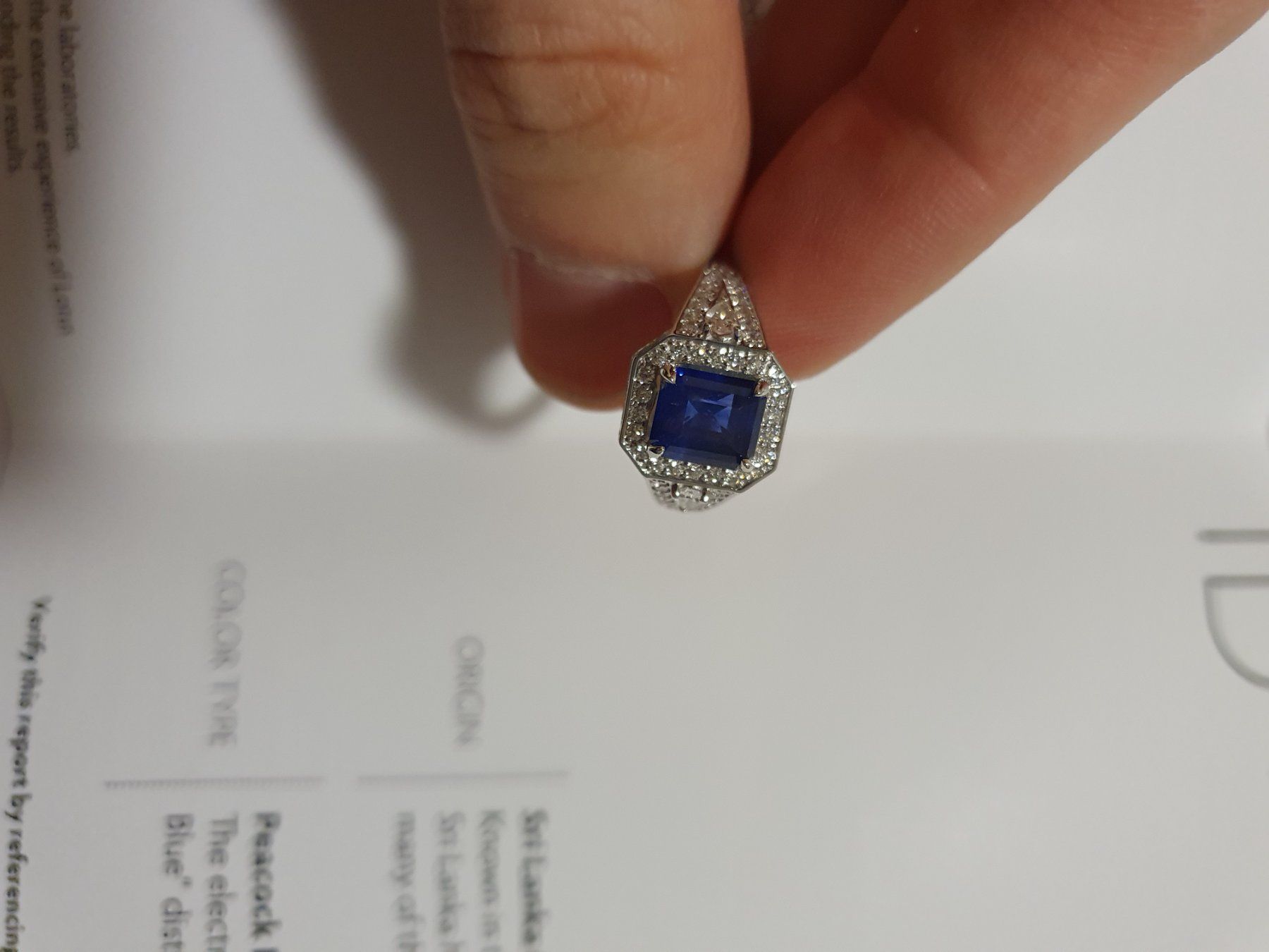 Anelli: Saphirring 2.5 carat mit Diamanten – Nuovo e nell'imballaggio originale da Wallisellen venduto da mou_88kg 1