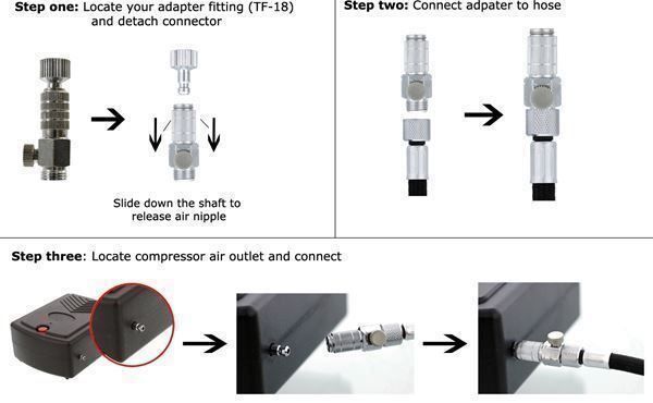 Kit bricolage: Airbrush-Kit mit Mini-Kompressor  220V – Nuovo e nell'imballaggio originale da St. Gallen venduto da schnaeppchen-preise 4
