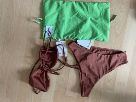 Bikini in Orange Bronze von Palmar neu mit Beute
