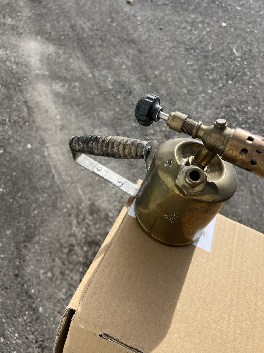 Löten & Schweissen: Benzin Brenner, Lötlampe Messing – Gebraucht aus Thun von Biaggi1 3