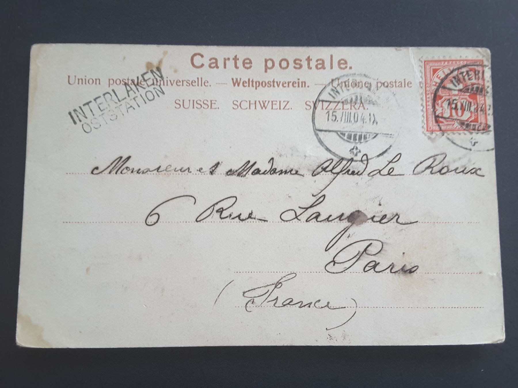 Cartes postales: AK BE Station Wengneralp , 1904 – D'occasion à Reichenburg par Pipo-67 1
