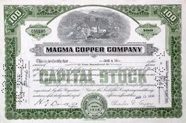Magma Copper Company - 1958