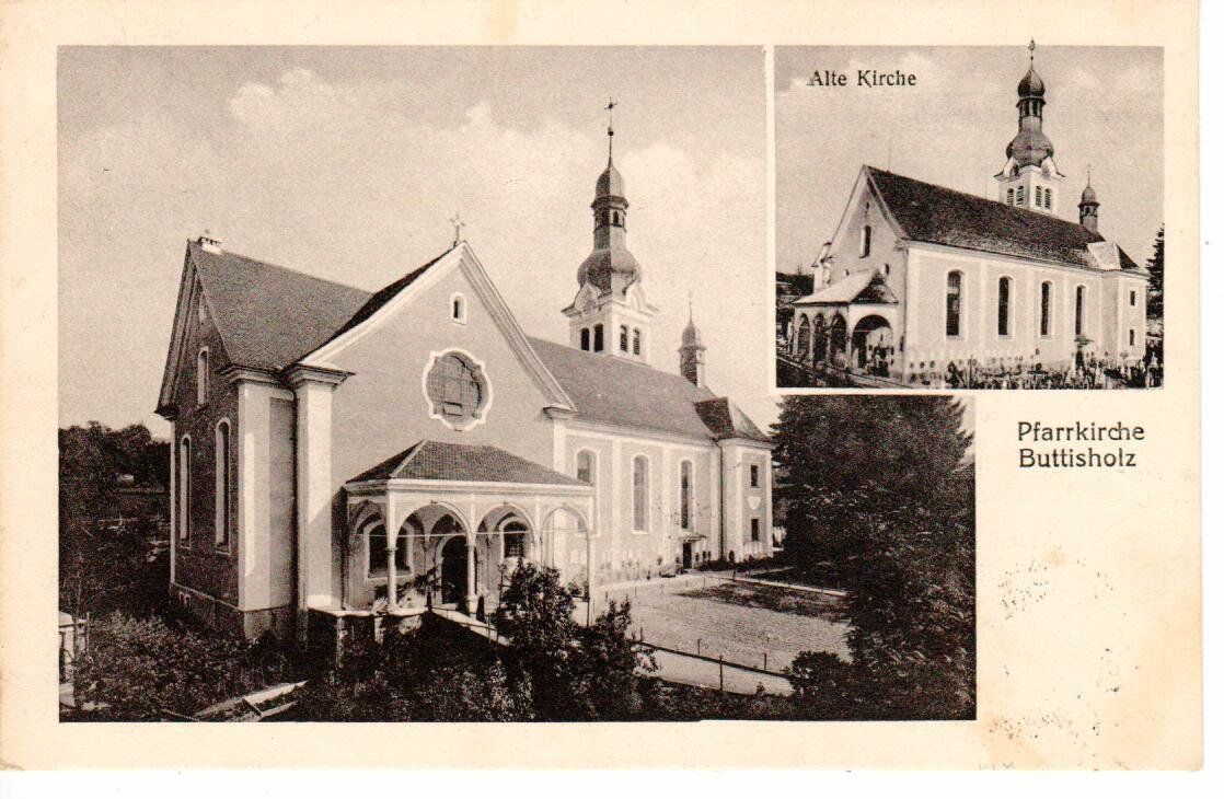 Cartoline postali: Pfarrkirche Buttisholz 1917 – Usato da Wolhusen venduto da Curver9