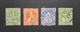 Lot mit 9 Sitzende Helvetia