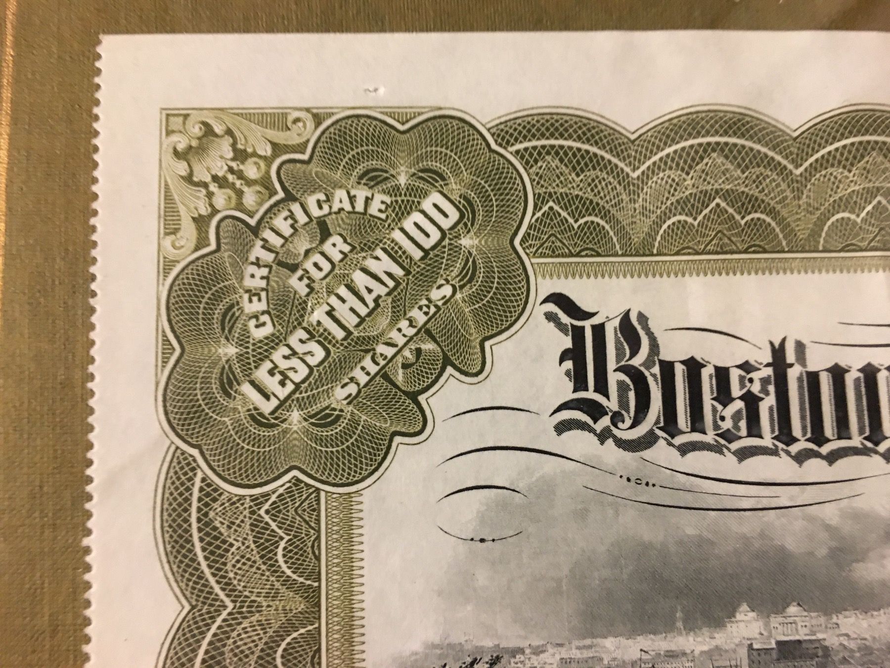 Documenti: Aktie Historische Wertpapier, Eingerahmt, Hinter Glas. – Usato da Lanzenhäusern venduto da vic63 5