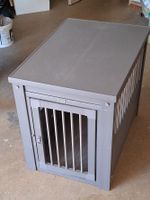 Hundehütte aus Kunststoff Grau