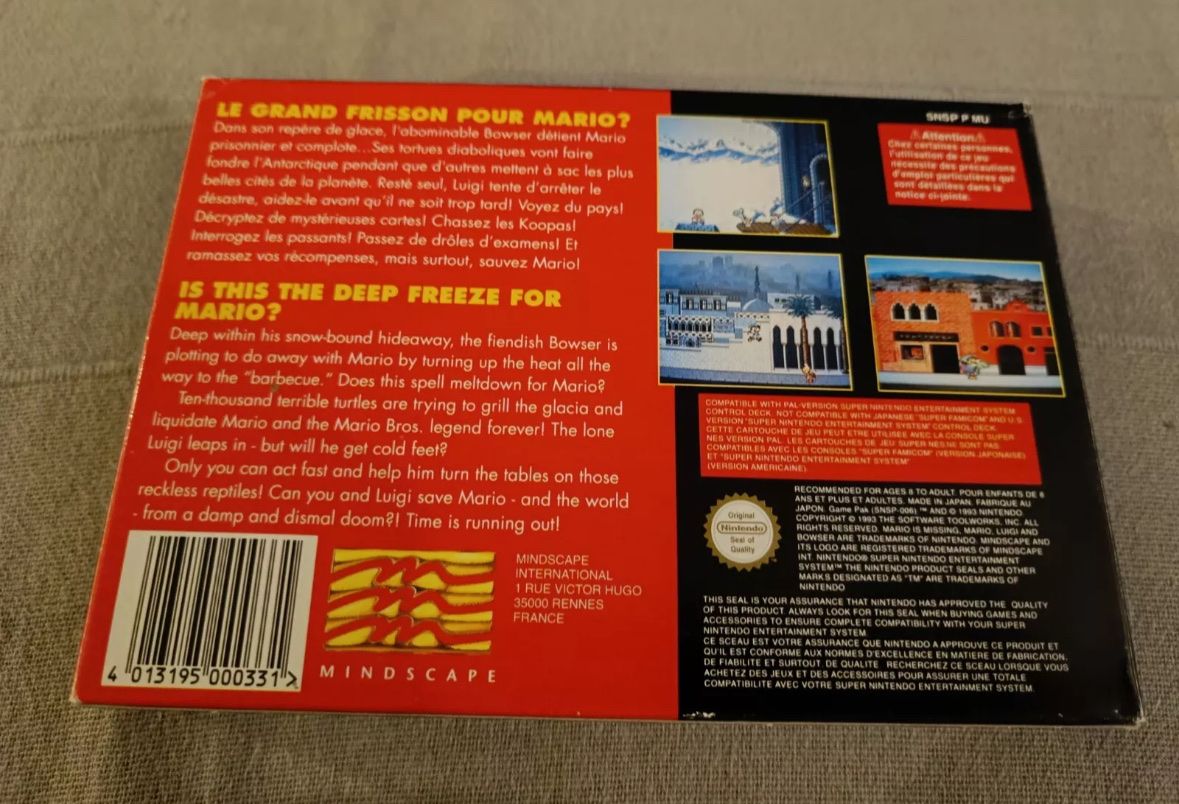 Nintendo Giochi: Super Nintendo Mario Is Missing FAH Mint – Usato da Lausanne venduto da sauvezretrogames 4