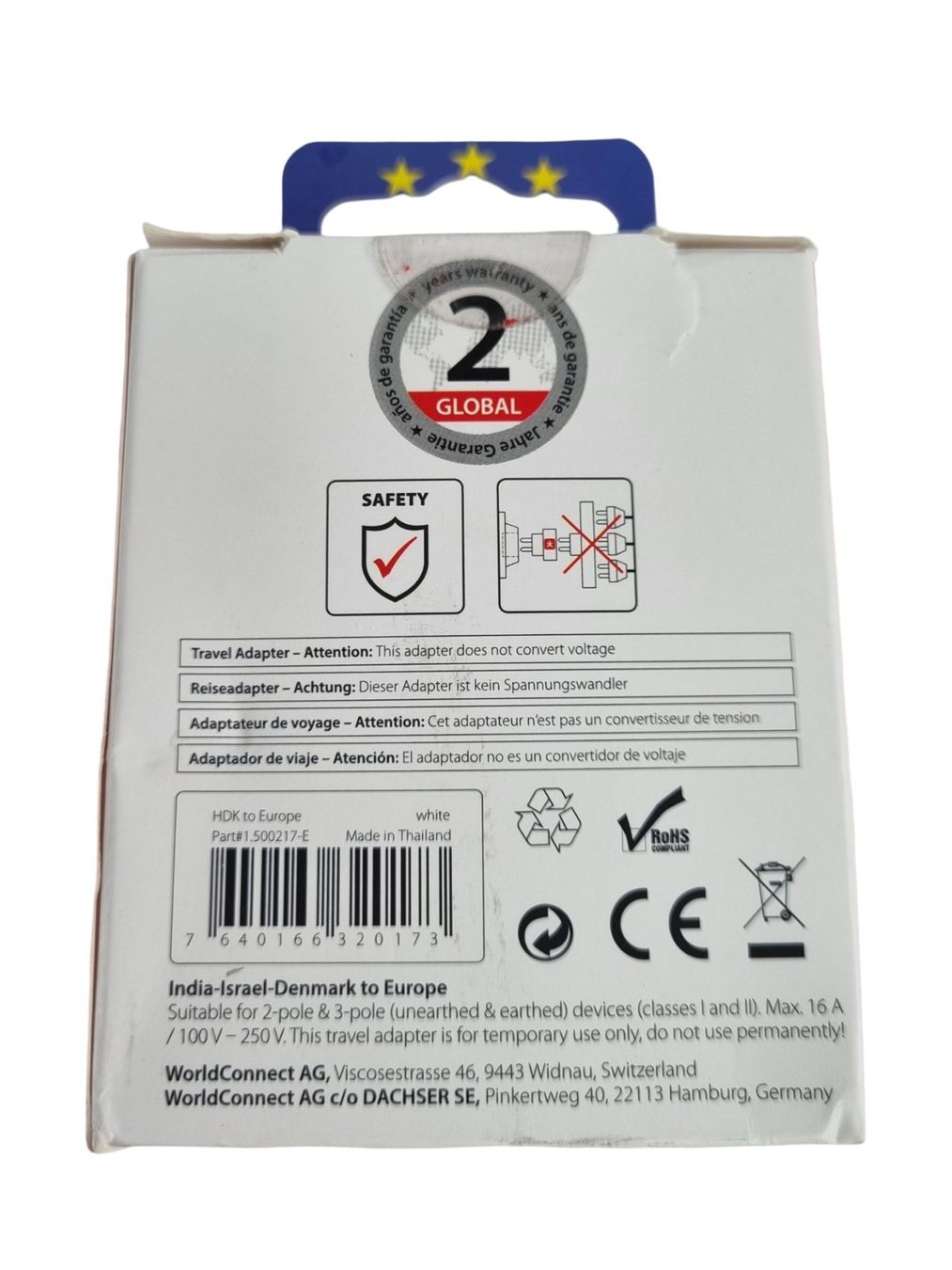SKROSS Unità & Adattatore: SKROSS Reiseadapter – Nuovo (secondo la descrizione) da Wangen b. Olten venduto da Restwert_Wangen 2