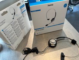 2x Hama On-Ear-Headset für schnurlose Telefone