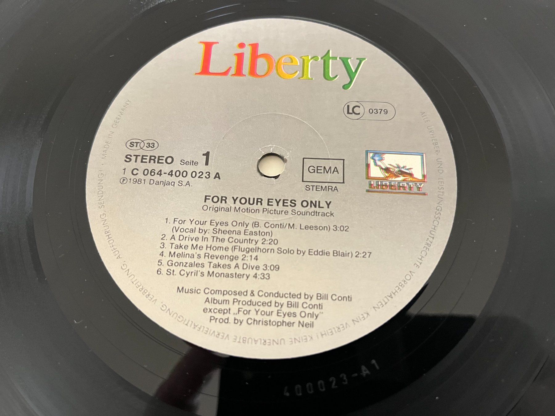 Dischi in vinile: LP James Bond for your Eyes only LP – Usato da Mumpf venduto da dadaboygugu 3