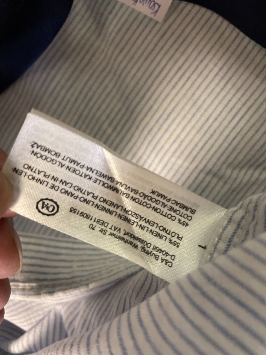 C&A Camicie, T-shirt & Polo: C&A Hemd mit blauer Krawatte Gr.158 – Usato da Obergerlafingen venduto da cabo4 3