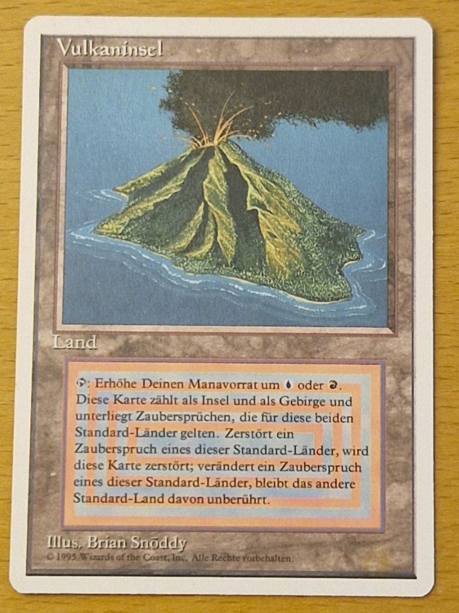Magic The Gathering Carte collezionabili: MTG - DUAL Volcanic Island - deutsch Vulkaninsel – Usato da Thun venduto da Redjoker