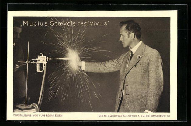 Cartoline postali: Zürich, Zerstäubung von flüssigem Eis – Usato da Berlin venduto da bartko-reher