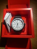 Swatch Uhr Chrono Again Schwarz/Weiss 47mm Edelstahl/Silikon