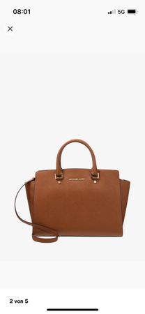 Michael Kors Ledertasche Braun Top Zustand Herbst Schnäppli!