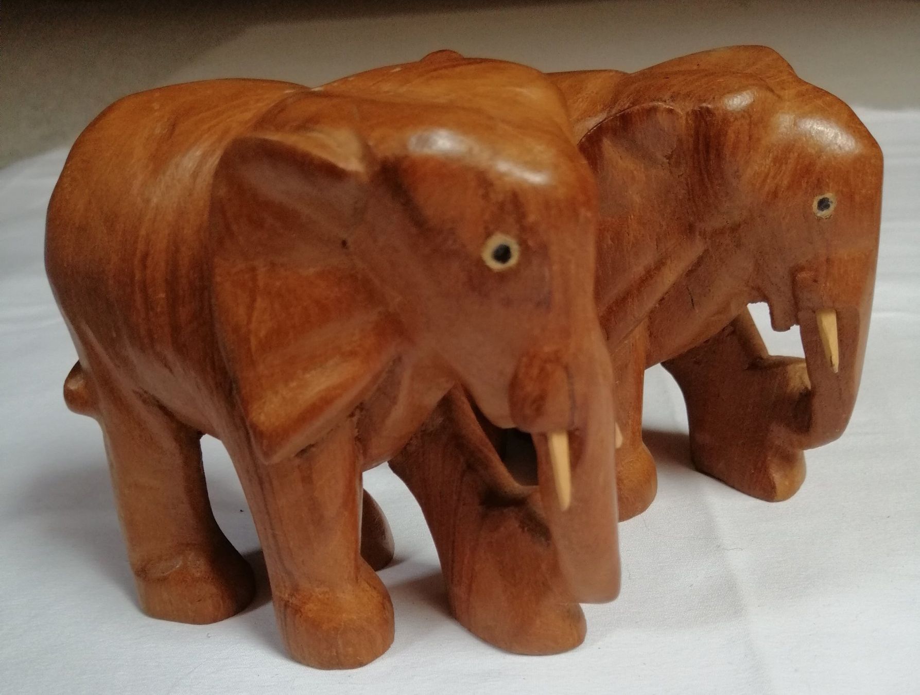 Sculture & Statue: Holz Elefanten 4 Stück - einfache Holzschnitzerei – Usato da Oberriet SG venduto da Atir47 4