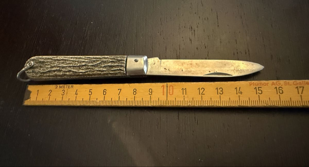 Taschenmesser: Coltello pieghevole vecchio manico in corno  – Gebraucht aus S. Pietro von fil_yhb9
