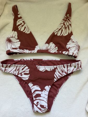 Ensemble bikini Roxy motif feuilles taille M femme