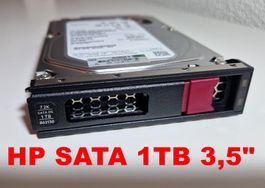 HP/HPE 1TB/1000GB SATA 6G 7.2K 3.5" LFF 862130 Gen10 Server