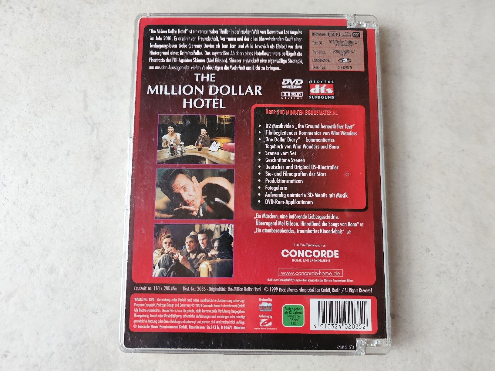 Tutti i DVDs: The Million Dollar Hotel – Usato da Schneisingen venduto da backstore24 1