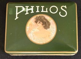 Philos Cigarettes Blechdose Zigaretten  Boîte tôle ancienne